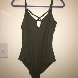 Olive Green Body Suit